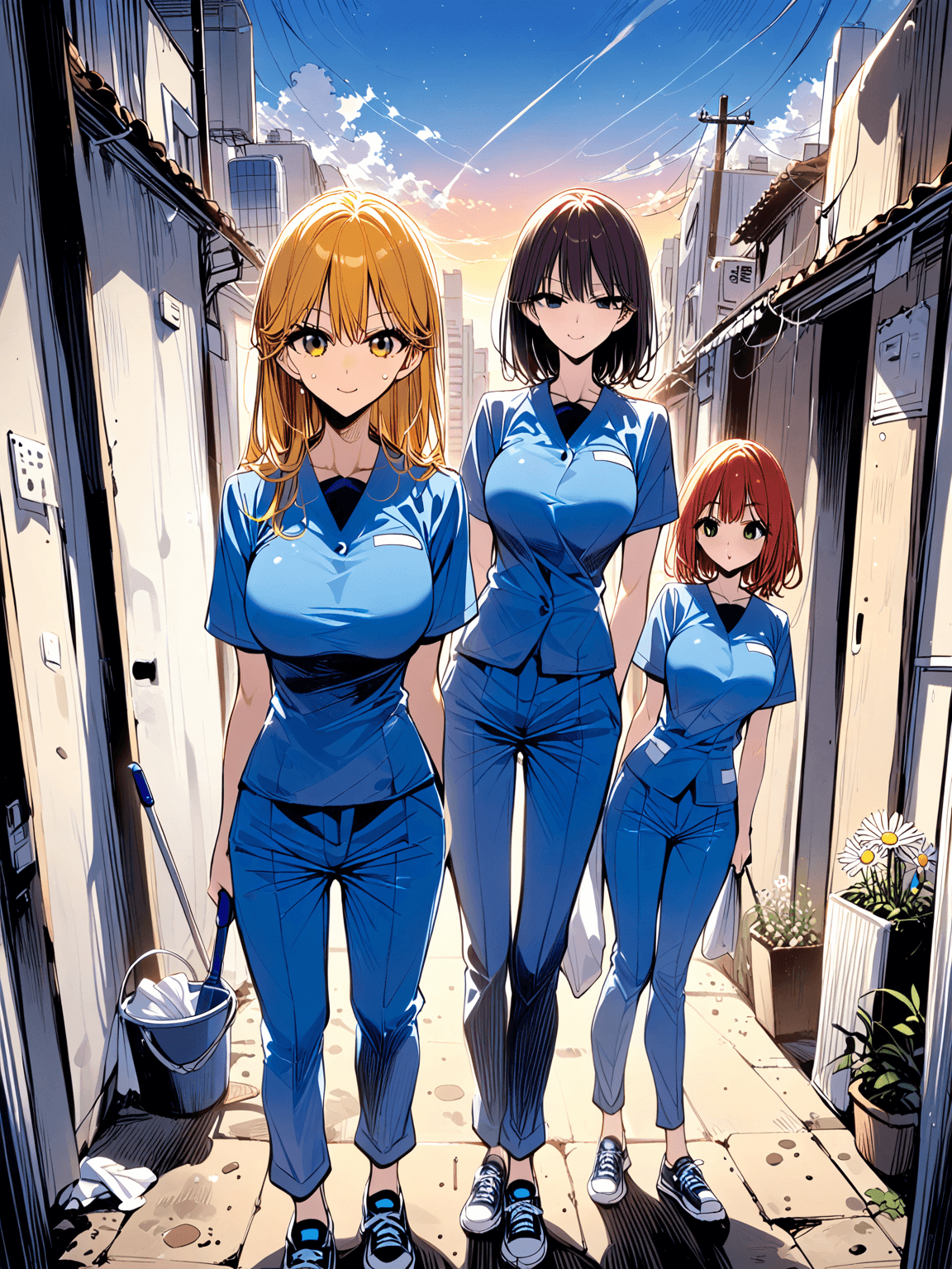 Thumbnail of Girls of the cleaning lady