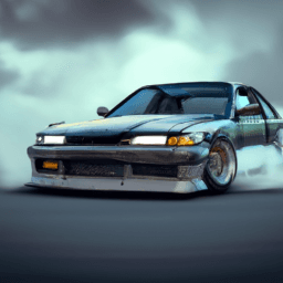 Thumbnail of Hyperrealism Portrait of JDM Drifting Car
