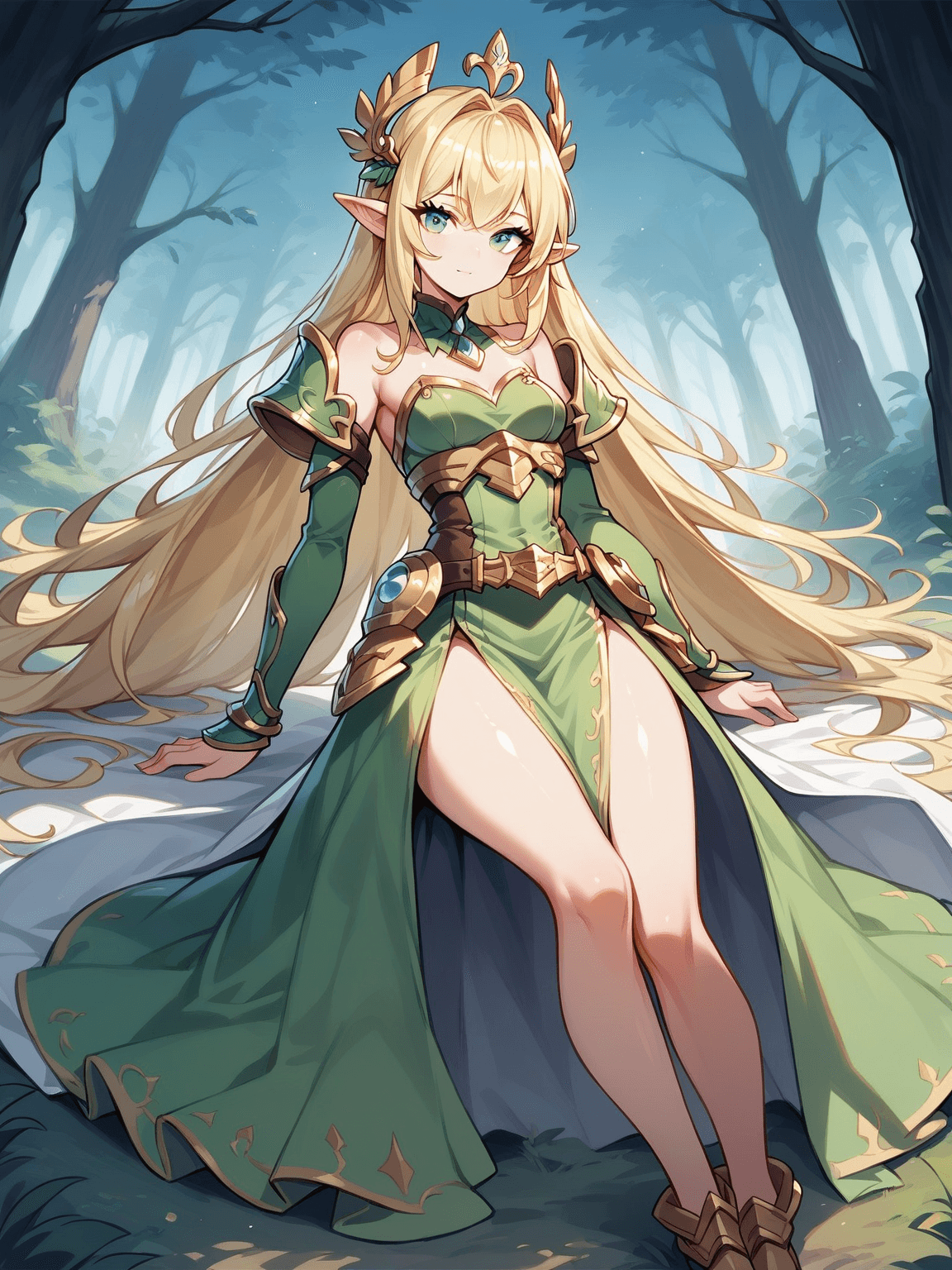 Thumbnail of Anya, the Weary Elf Guardian