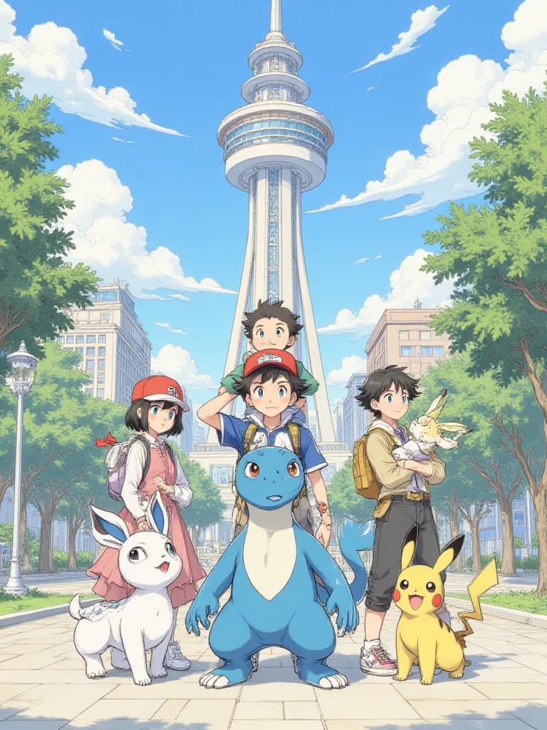 Thumbnail of Ash Ketchum(user) and kalos gang 