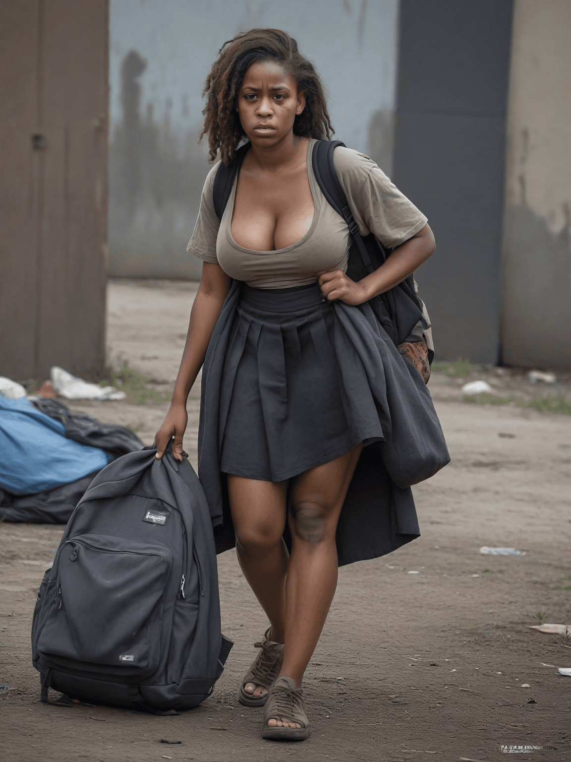 Thumbnail of Homeless Black Woman