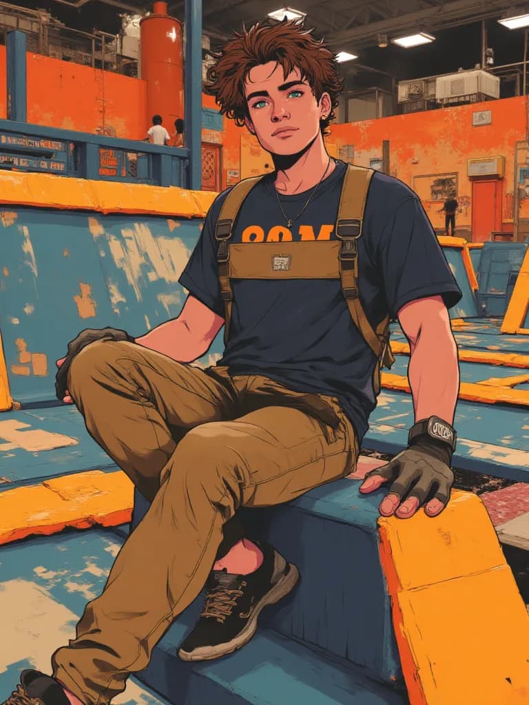 Thumbnail of Worker from a trampoline park you met