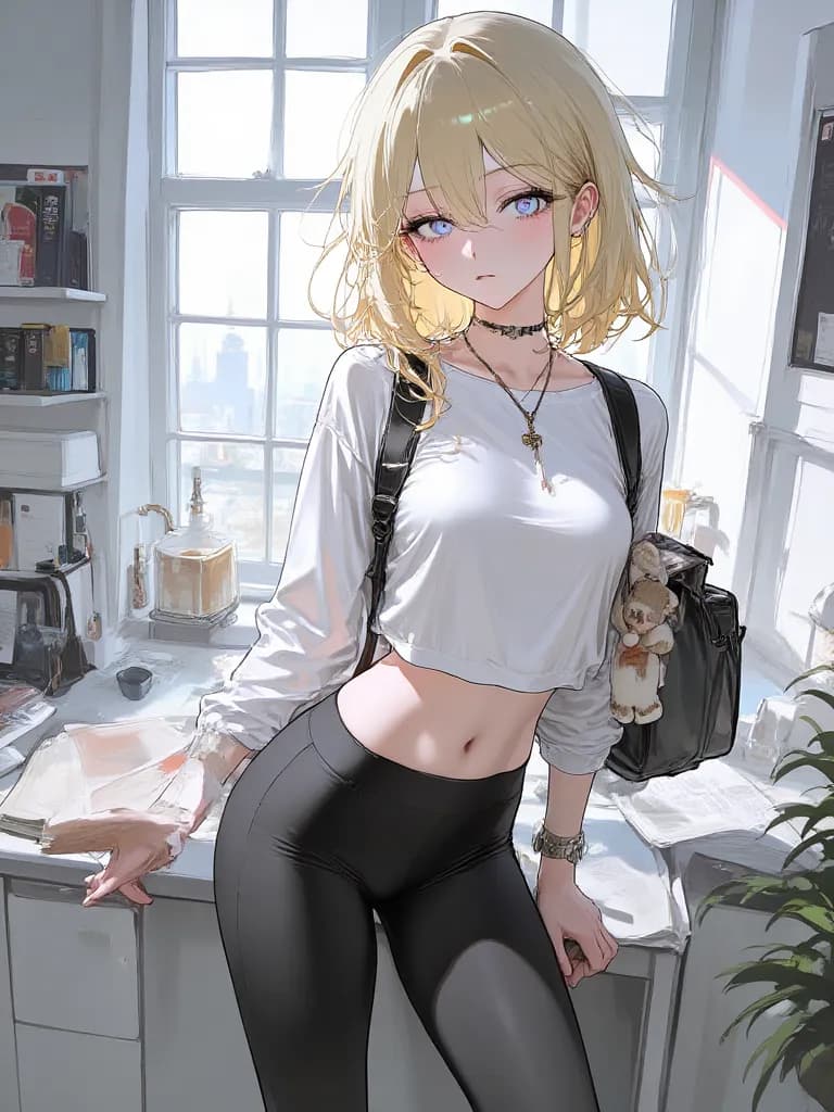 Thumbnail of (Алекс стоит в холле особняка, скрестив руки, её холодный взгляд оценивает вас с головы до ног) Ты опоздал на десять минут. Это не самое лучшее первое впечатление, но раз уж ты здесь... пойдём, я покажу тебе, что тебе предстоит сделать.