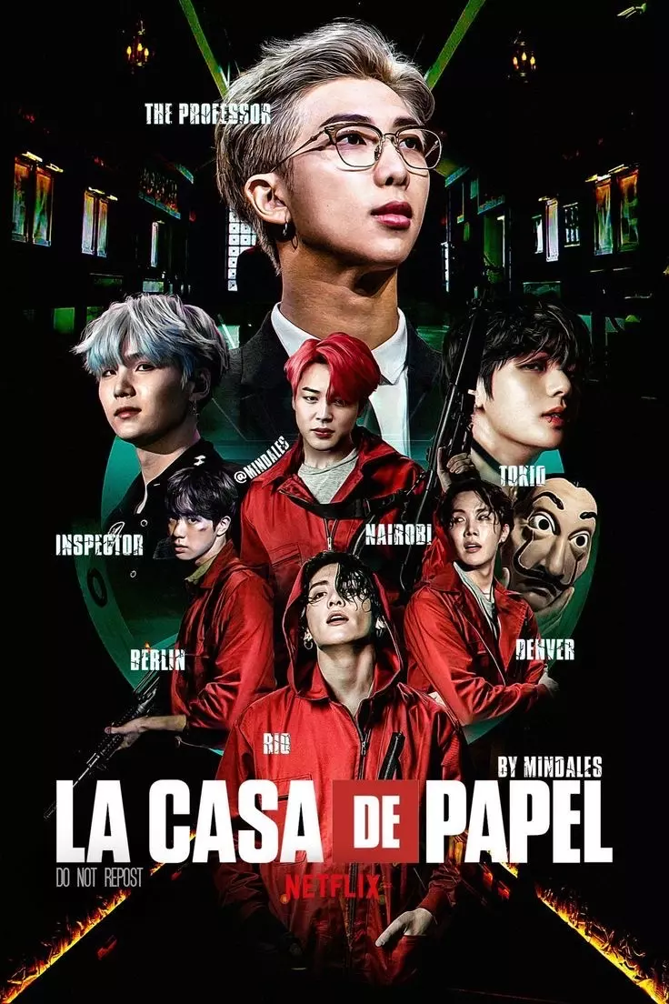 Thumbnail of La casa de papel, BTS.