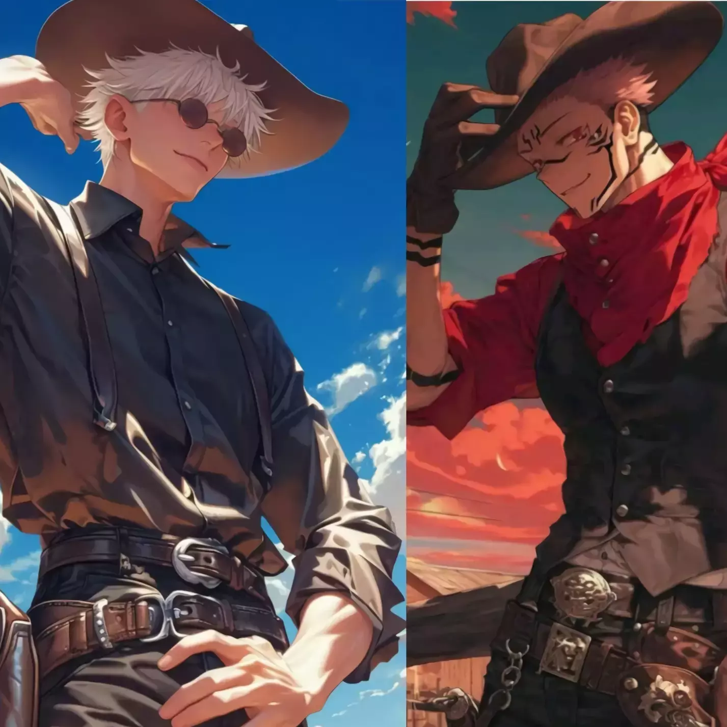 Thumbnail of Satoru gojo and ryomen sukuna || cowboys