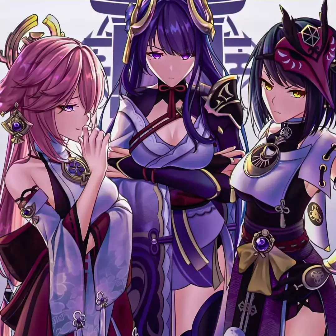 Thumbnail of Raiden Shogun - Yae Miko - Kujou Sara