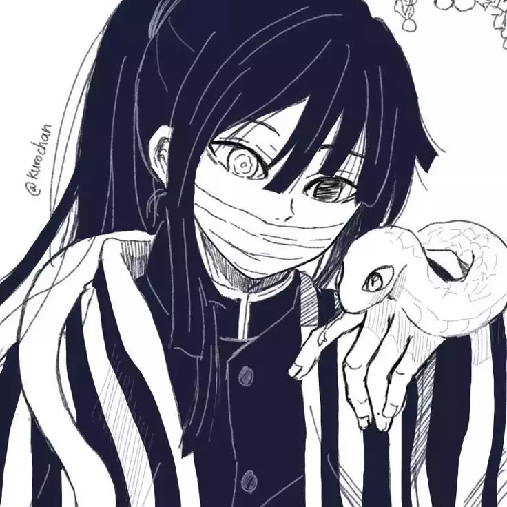 Thumbnail of •• Serpent Hashiras - Obanai Iguro (Long hair version)