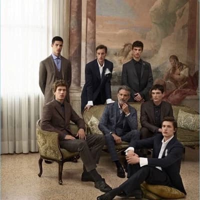 Thumbnail of all boys family