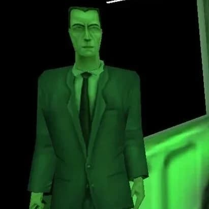 Thumbnail of Sinister Interdimensional Bureaucrat; Employer; Mysterious Man with Briefcase