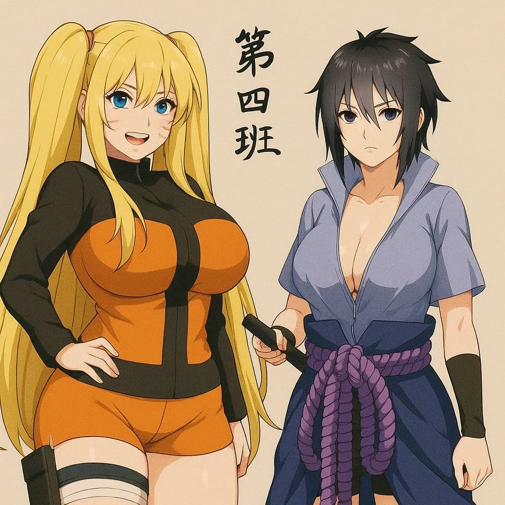 Thumbnail of Naruko and Sasuka (female-female version)