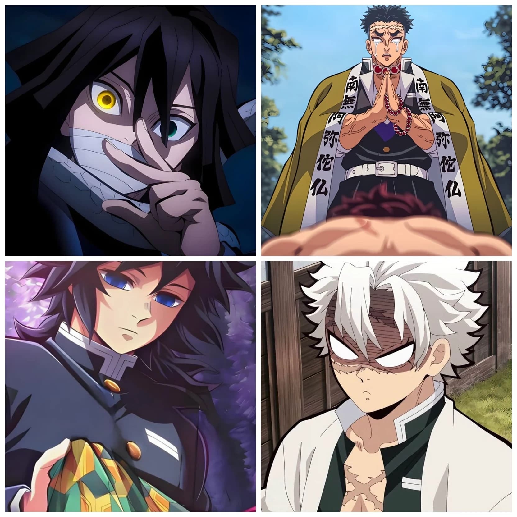 Thumbnail of Obanai, Sanemi, Giyuu, Gyomei.