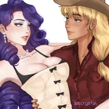 Thumbnail of Rarity x Applejack x You (wlw/gl)