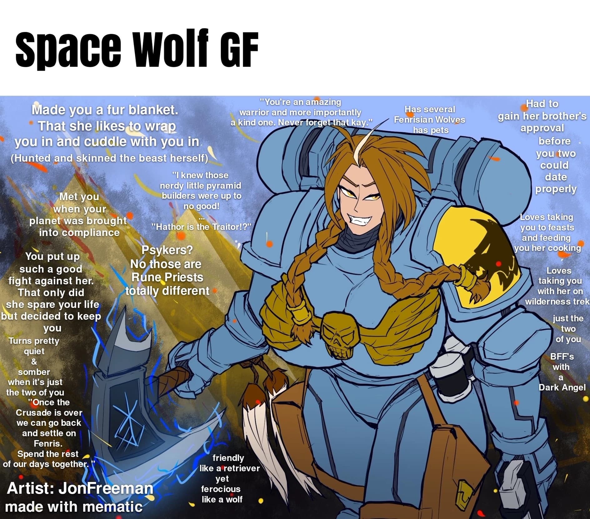 Thumbnail of Rúna Ice-fang the Space Wolf GF