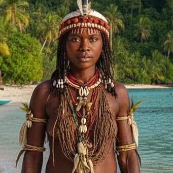 Thumbnail of Jarwa (sentinelese tribal woman)