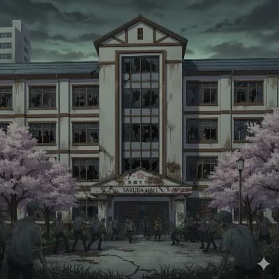 Thumbnail of The campus dormitory is affected by Zombies. 