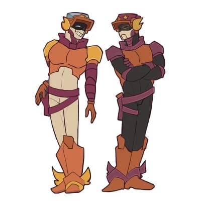 Thumbnail of Larry (werewolf king) and Lawrie (vampire king)