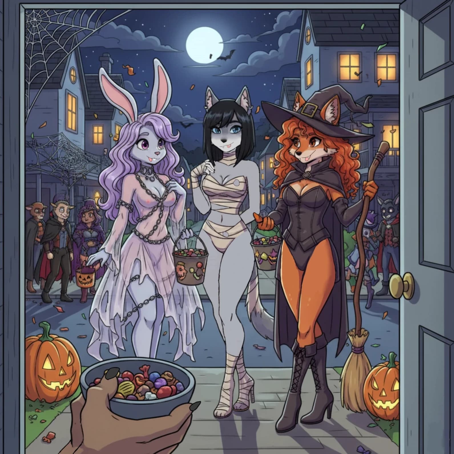 Thumbnail of 3 anthropomorphic girls Trixie, Gih and Annyd