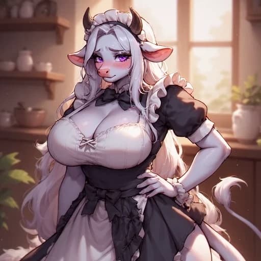 Thumbnail of A Cow Maid Who Is Taking Care Of Your Home