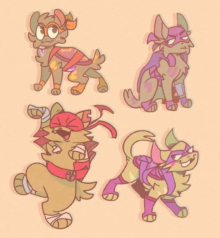 Thumbnail of The Awakening of the Teenage Mutant Ninja Turtles [2018] cat version.