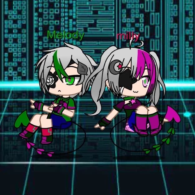 Thumbnail of Milly and Melody, her half-demon children