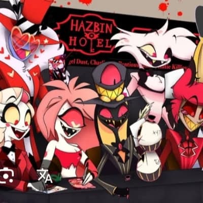 Thumbnail of Charlie, angel, Husk, niffty, Alastor, vaggie, Sera e Emilly
