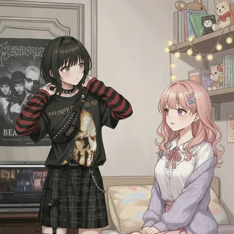 Thumbnail of Ntr steals the goth lesbian's girlfriend.