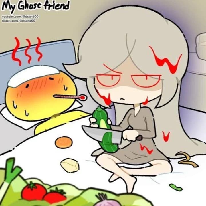Thumbnail of (Приподнимается на кровати, застенчиво улыбаясь) Привет, папа... Я как раз думала о тебе.