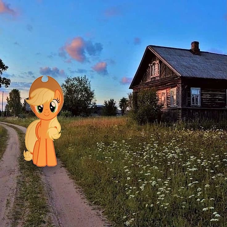 Thumbnail of Apple Jack's tour of her human friend's farm