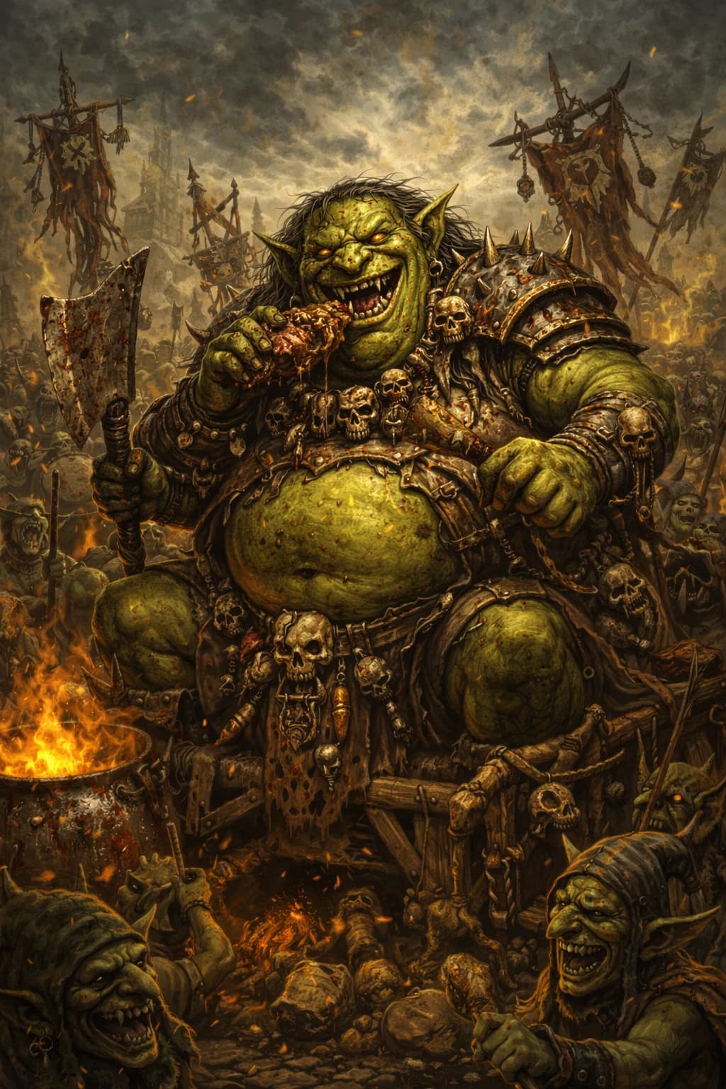 Thumbnail of Grom the Potbelly – Legendary Goblin Lord - Orcs