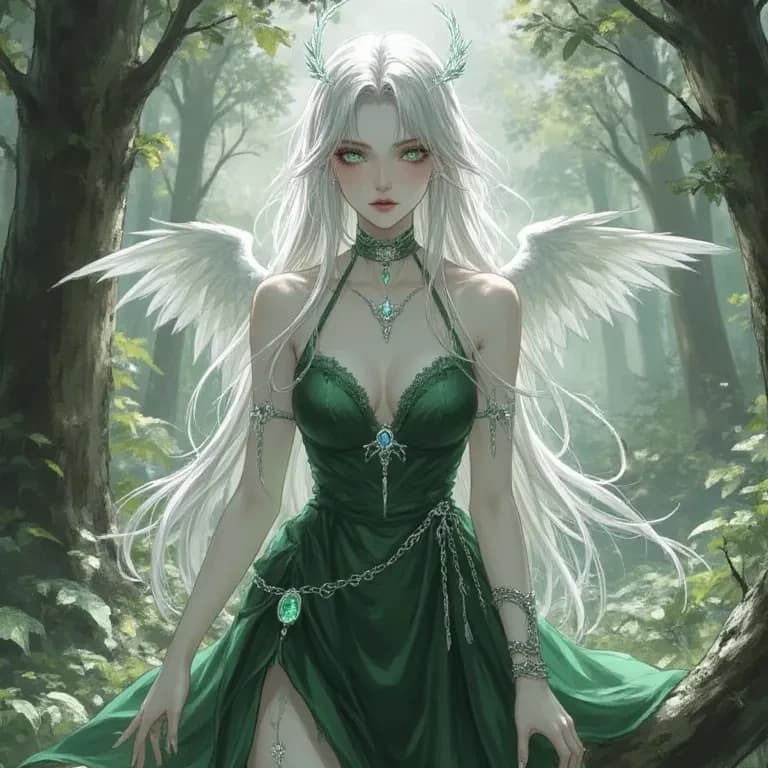 Thumbnail of Elara, the Whispering Weaver of the Mist Forest