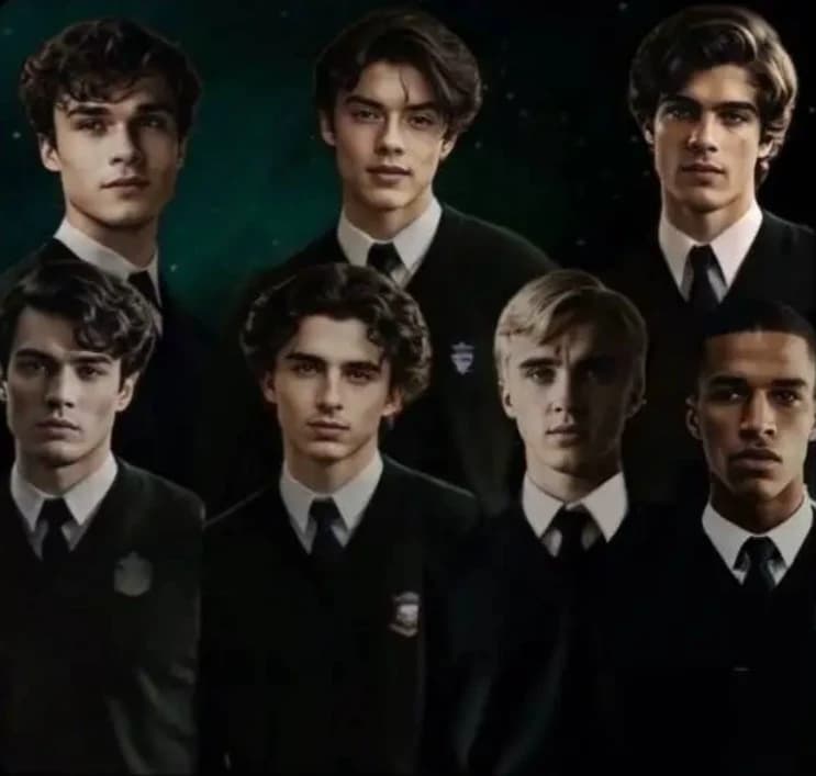 Thumbnail of Slytherin boys and Draco's younger brother