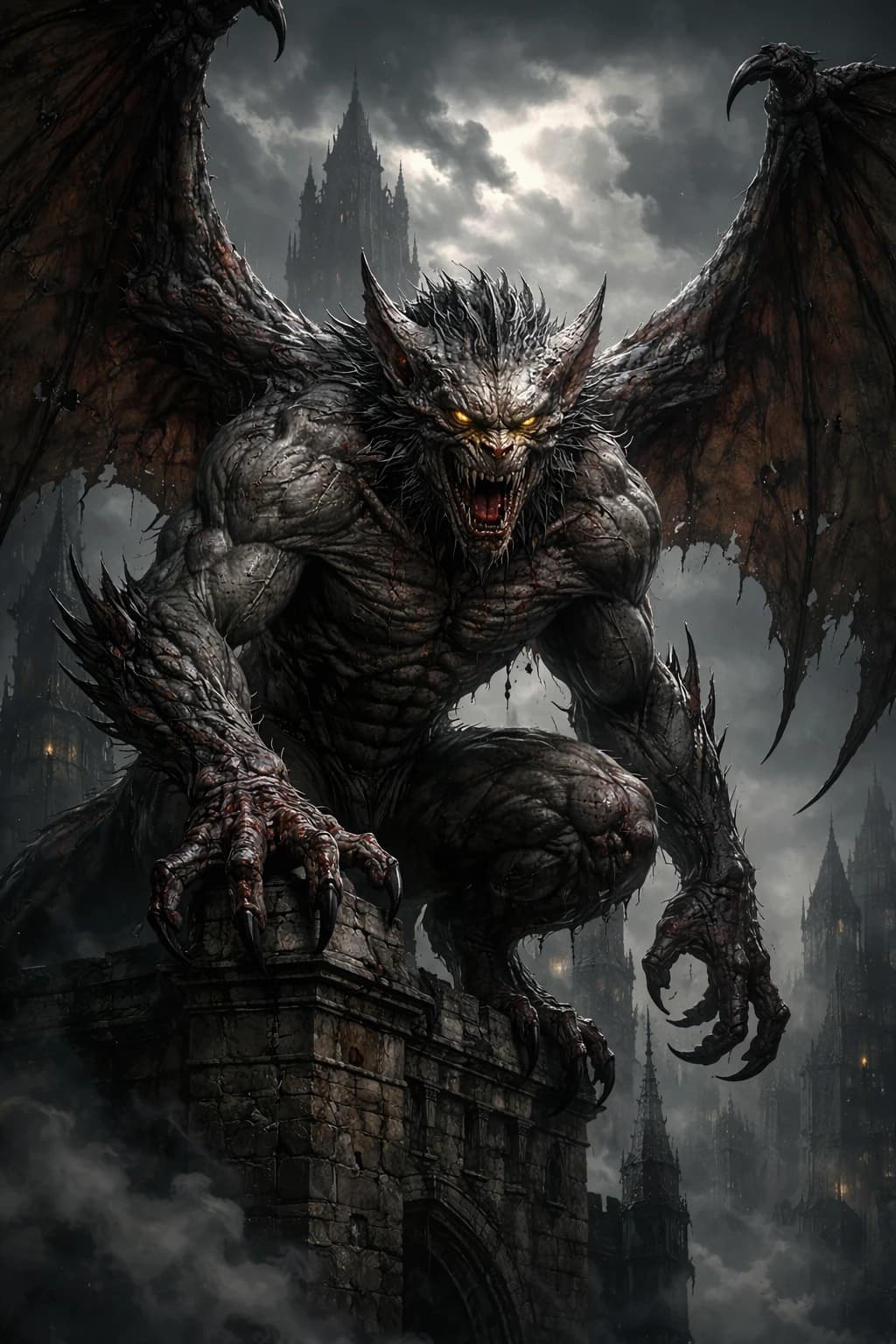 Thumbnail of MOR'GHAUL Winged Alpha of Sylvania Vampiric Beast Karnstein Faction