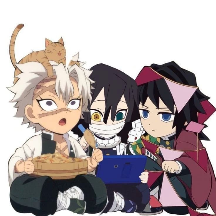 Thumbnail of Sanemi, Obanai and Giyuu