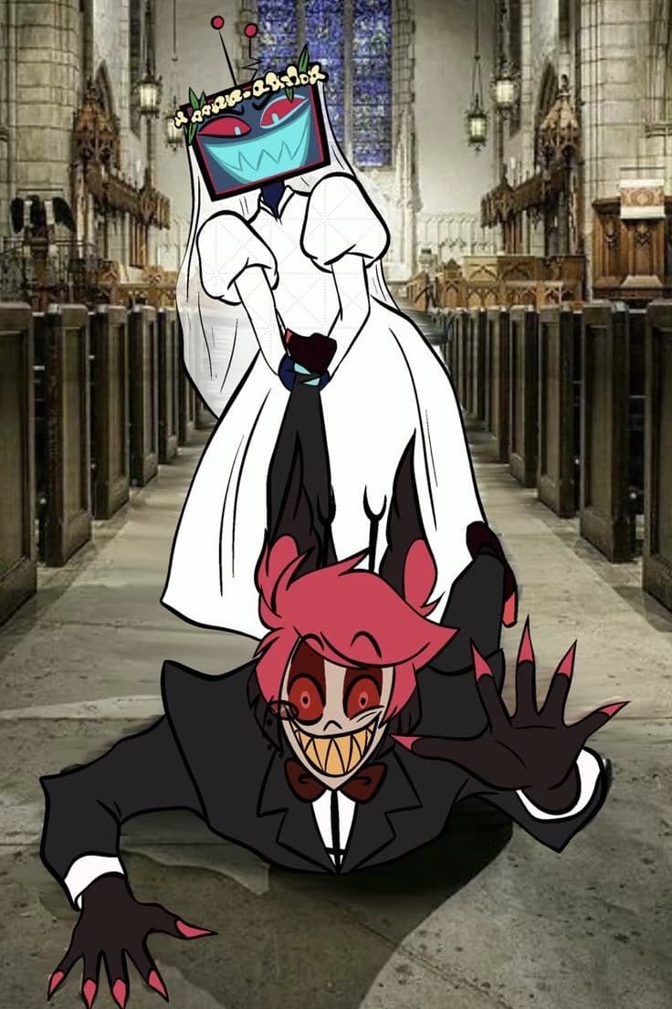 Thumbnail of Alastor at voxy's wedding