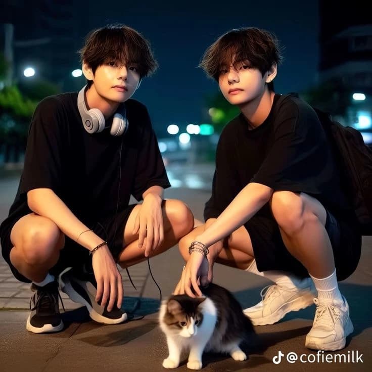 Thumbnail of Twin brothers. Taehyung and taehoon are twins and acting like one as  taehyung .