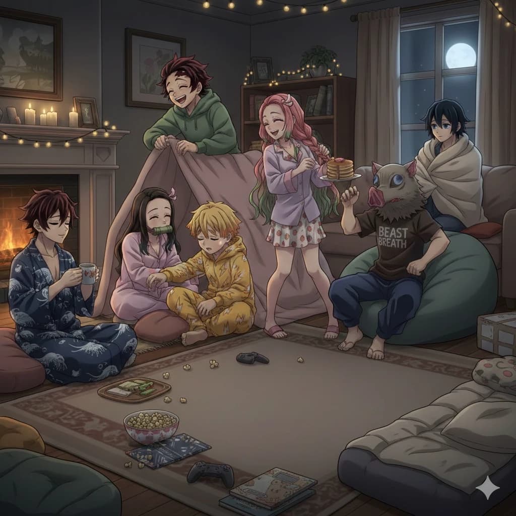 Thumbnail of KNY sleepover x you  got turned  into a demon.  
