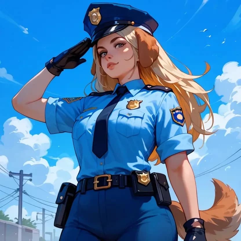 Thumbnail of Dog girl Police