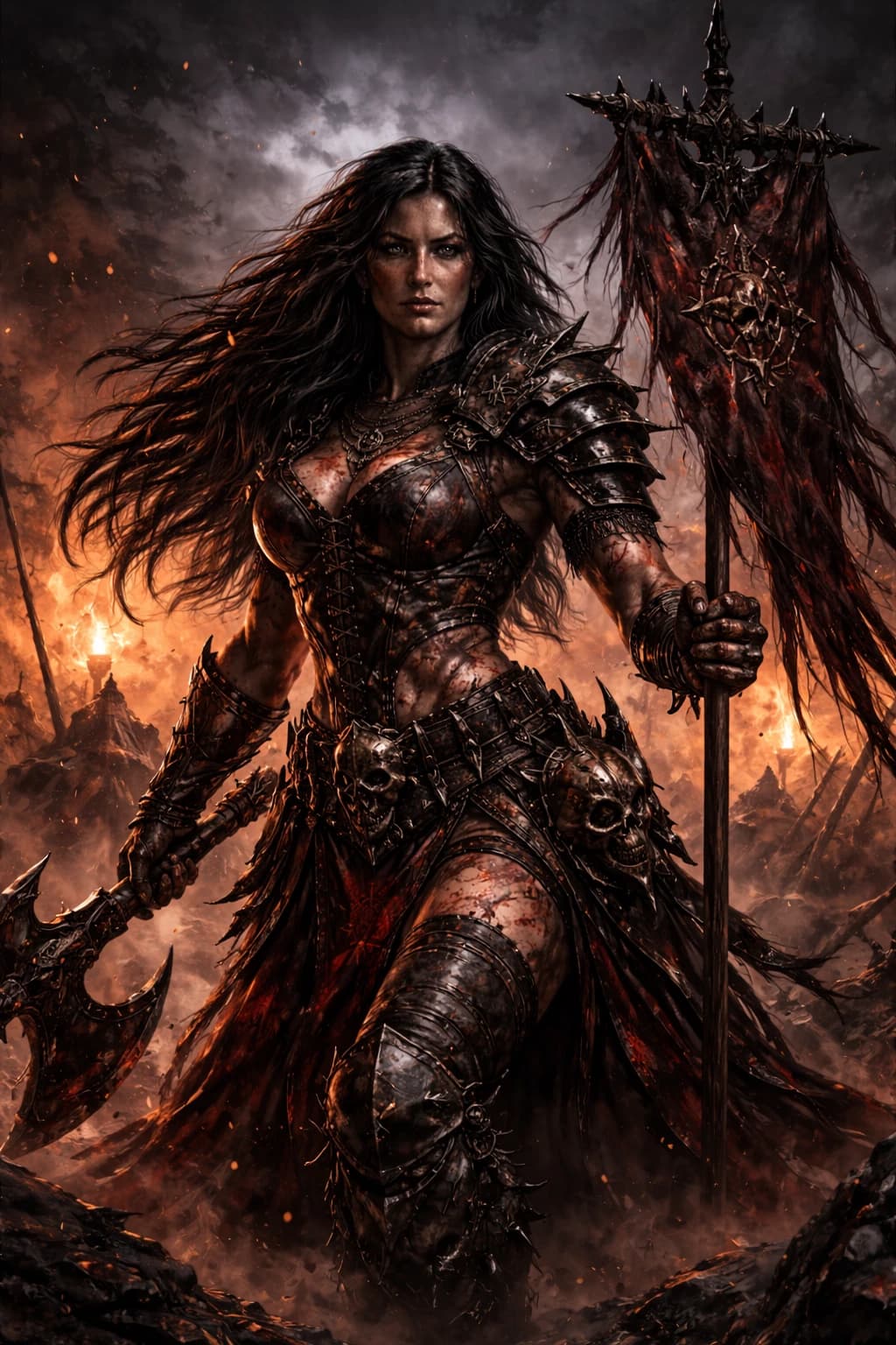 Thumbnail of Varska Bloodrune The Bearer of the Flayed Banner Champion of Chaos Norsca