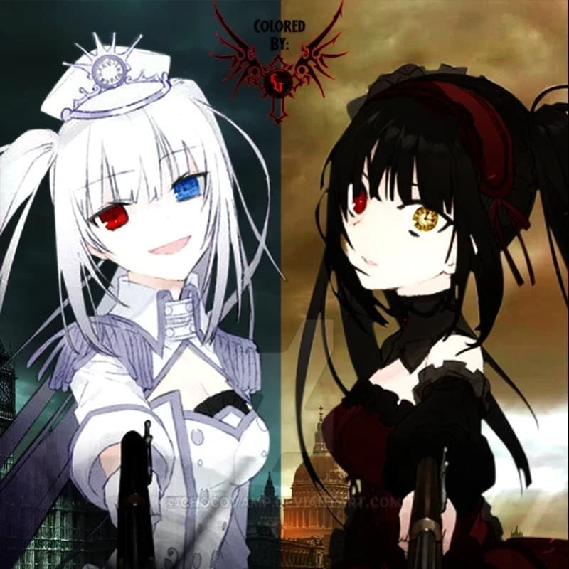 Thumbnail of white queen and Kurumi Tokiski ( Date Bullet).