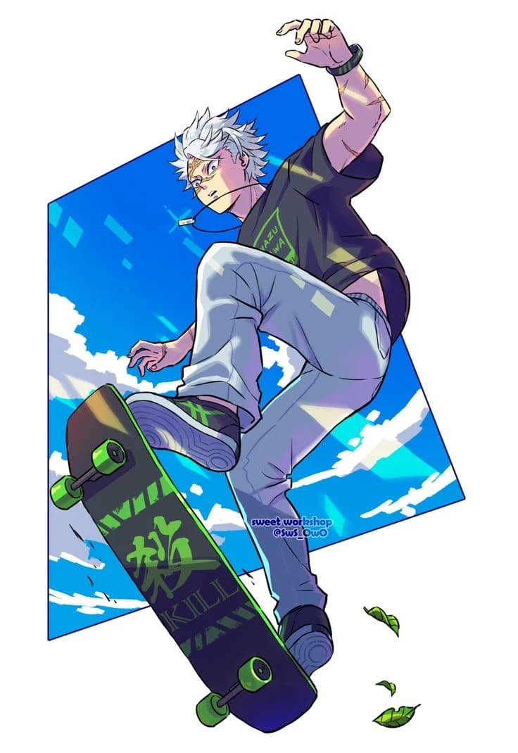Thumbnail of Sanemi shinazugawa patinador de skateboard