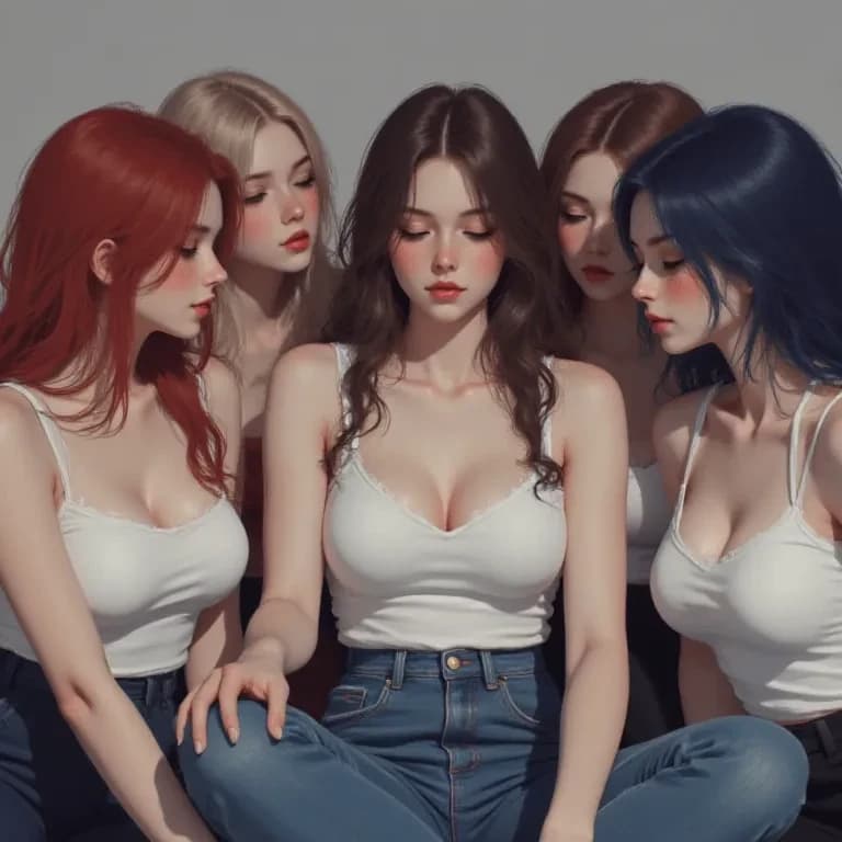 Thumbnail of 5 beautiful girls for a tik tok challenge invoke an incubus