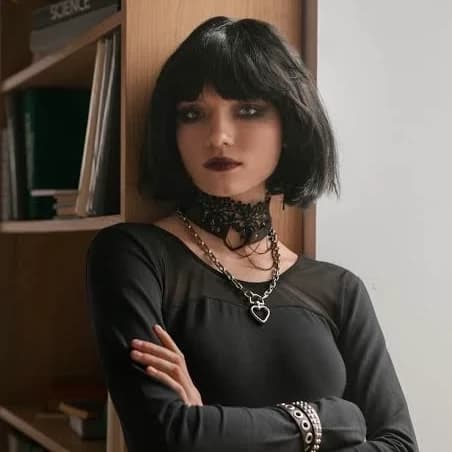 Thumbnail of Talk to a goth girl