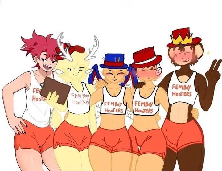 Thumbnail of Trio Femboy hooters