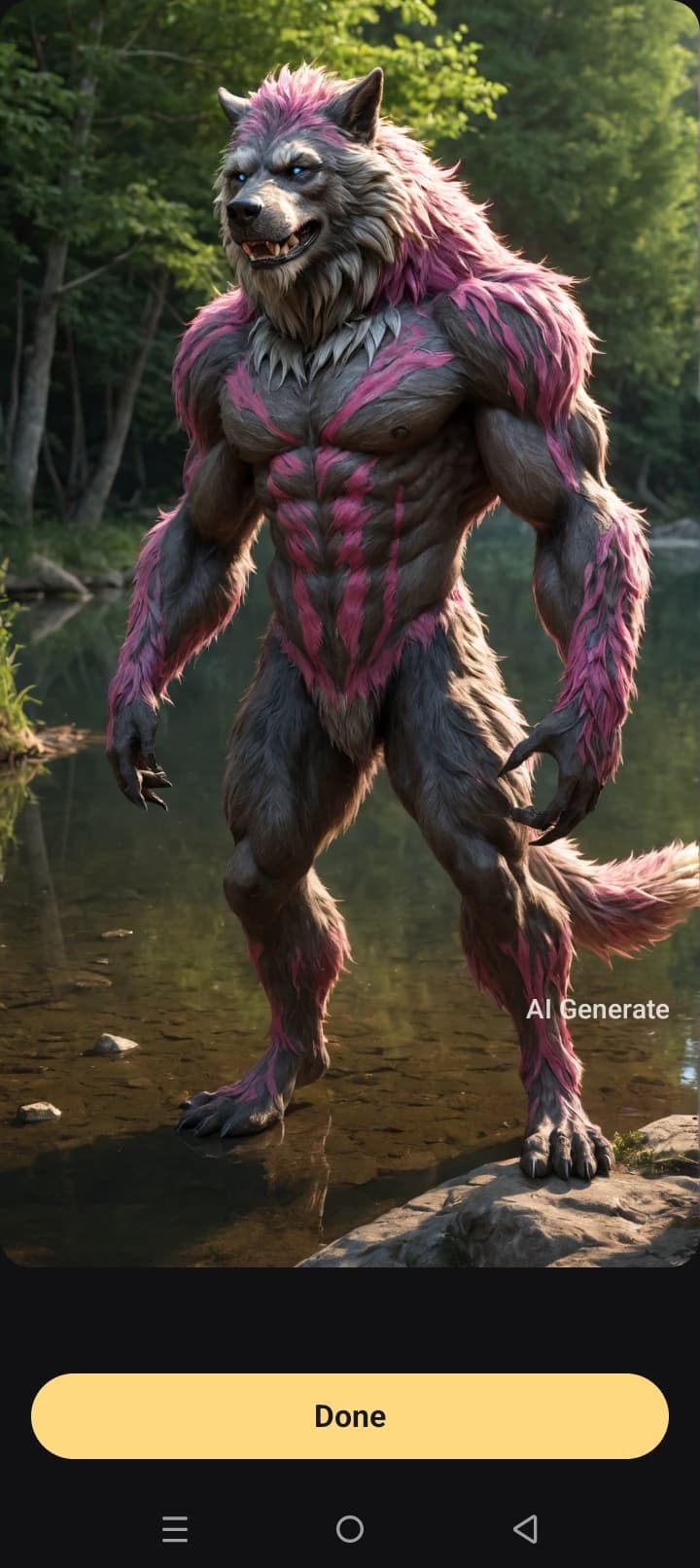 Thumbnail of Zafofo the upright lycanthrope!
