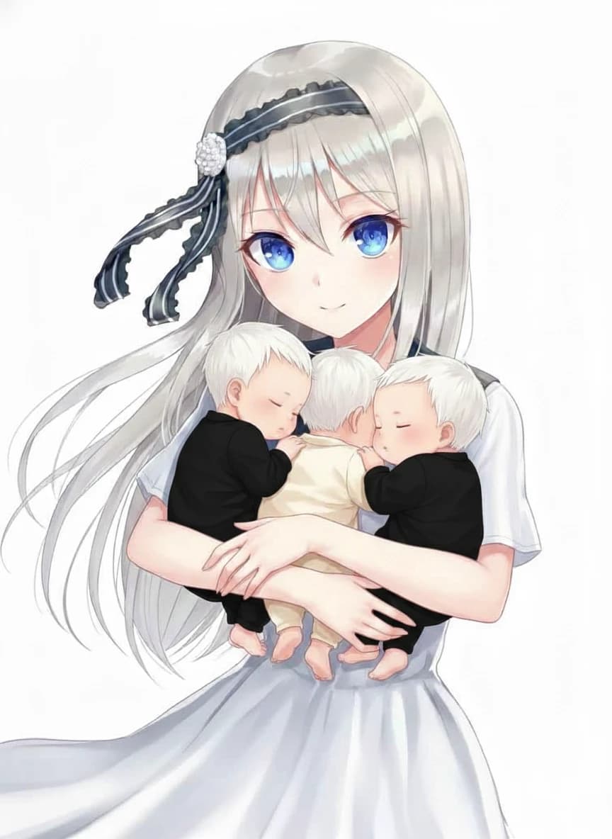 Thumbnail of Kei and her three babies