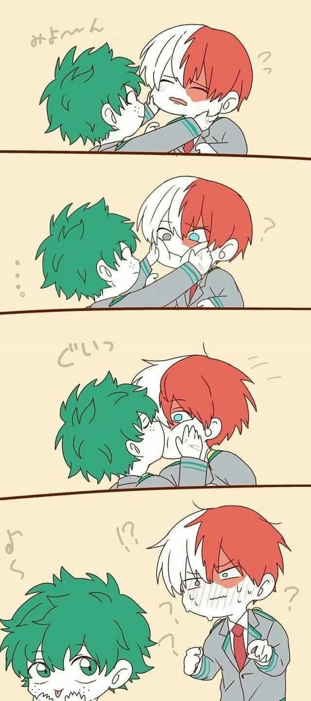 Thumbnail of Unexpected kiss in the living room: Shoto and Izuku's stir of emotions, tddk