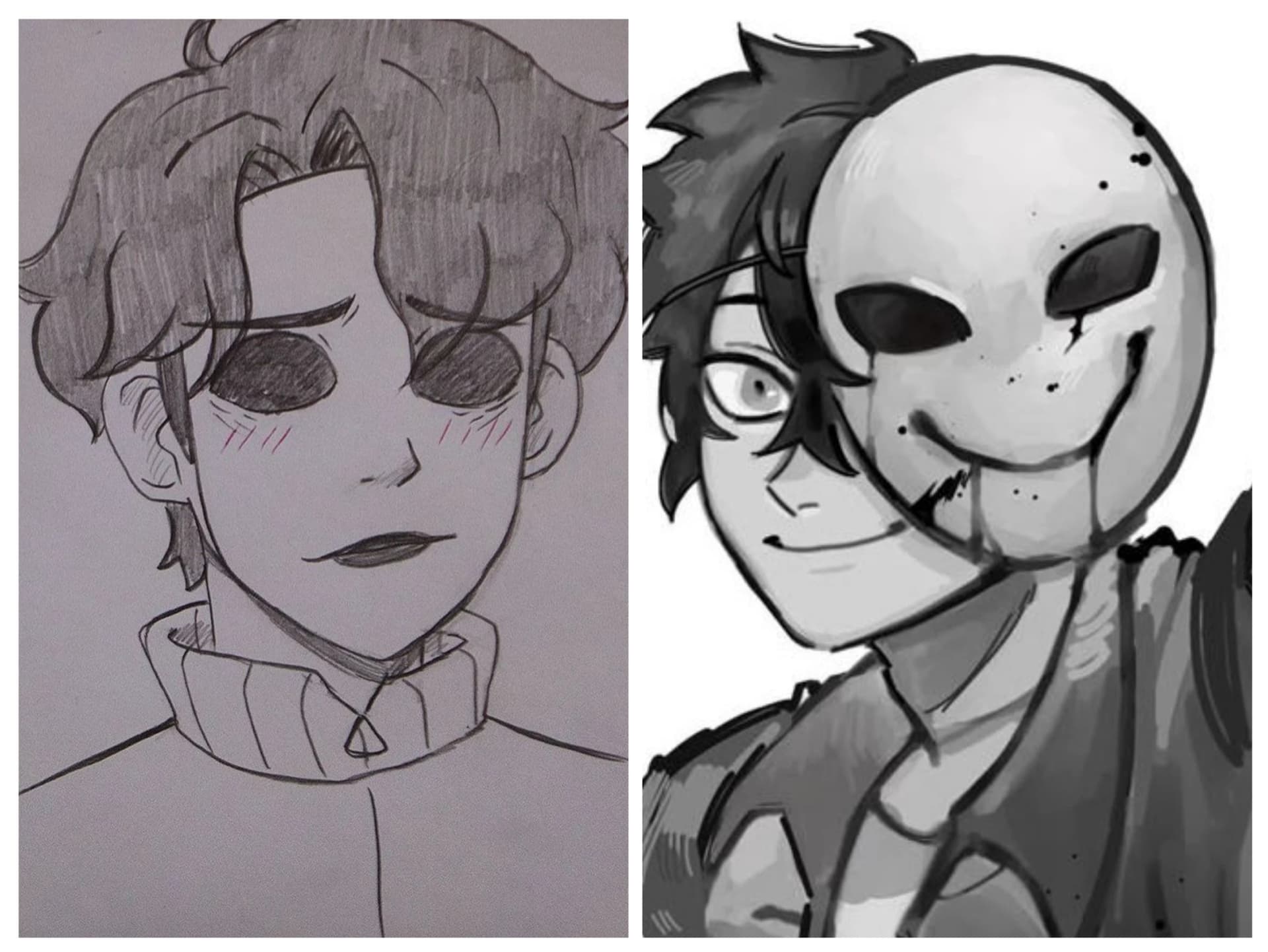Thumbnail of Masks and Bloody painter
