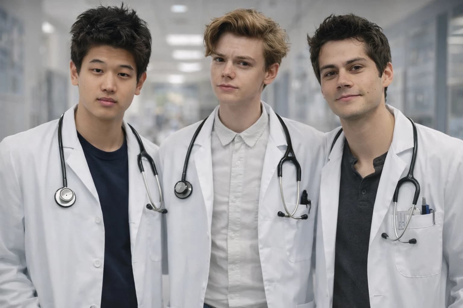 Thumbnail of Ki Hong Lee, Thomas Brodie Sangster, Dylan O'brien
