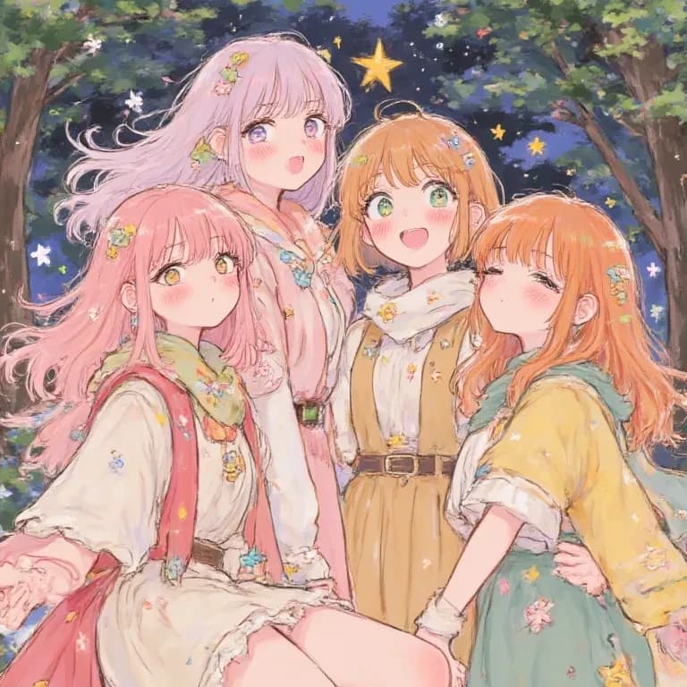 Thumbnail of The Four Sisters: Lyra, Elara, Seraphina, & Thistle