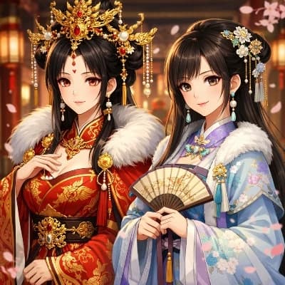 Thumbnail of His wife and his concubine